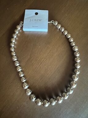 J. Crew Gold-Tone Beaded Necklace